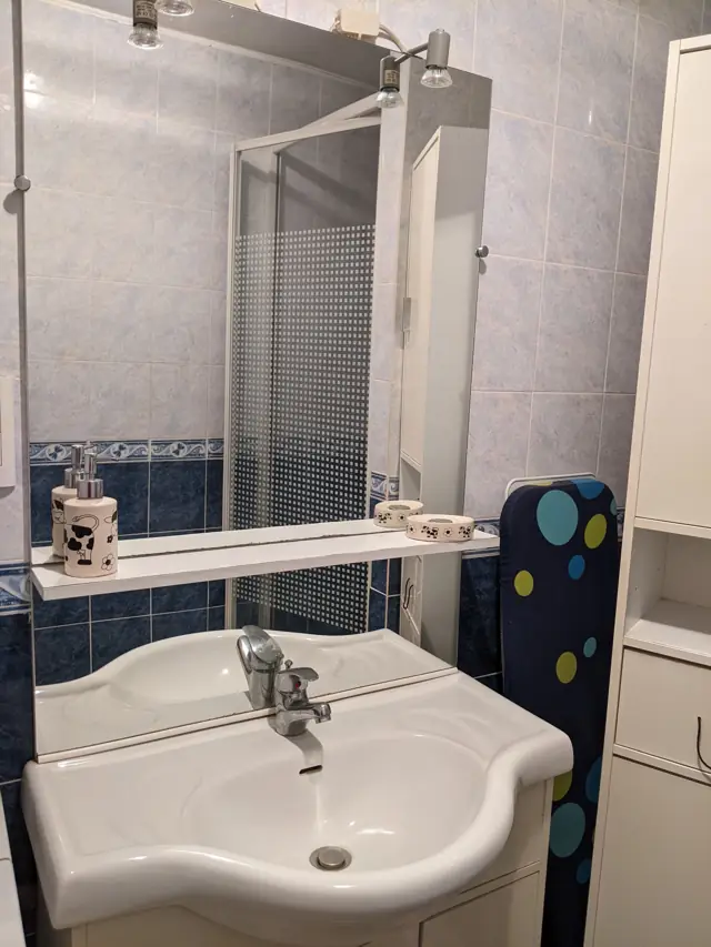 Lavabo de la salle de douche